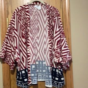 Moa Moa relaxed fit Aztec print cardigan size 3X